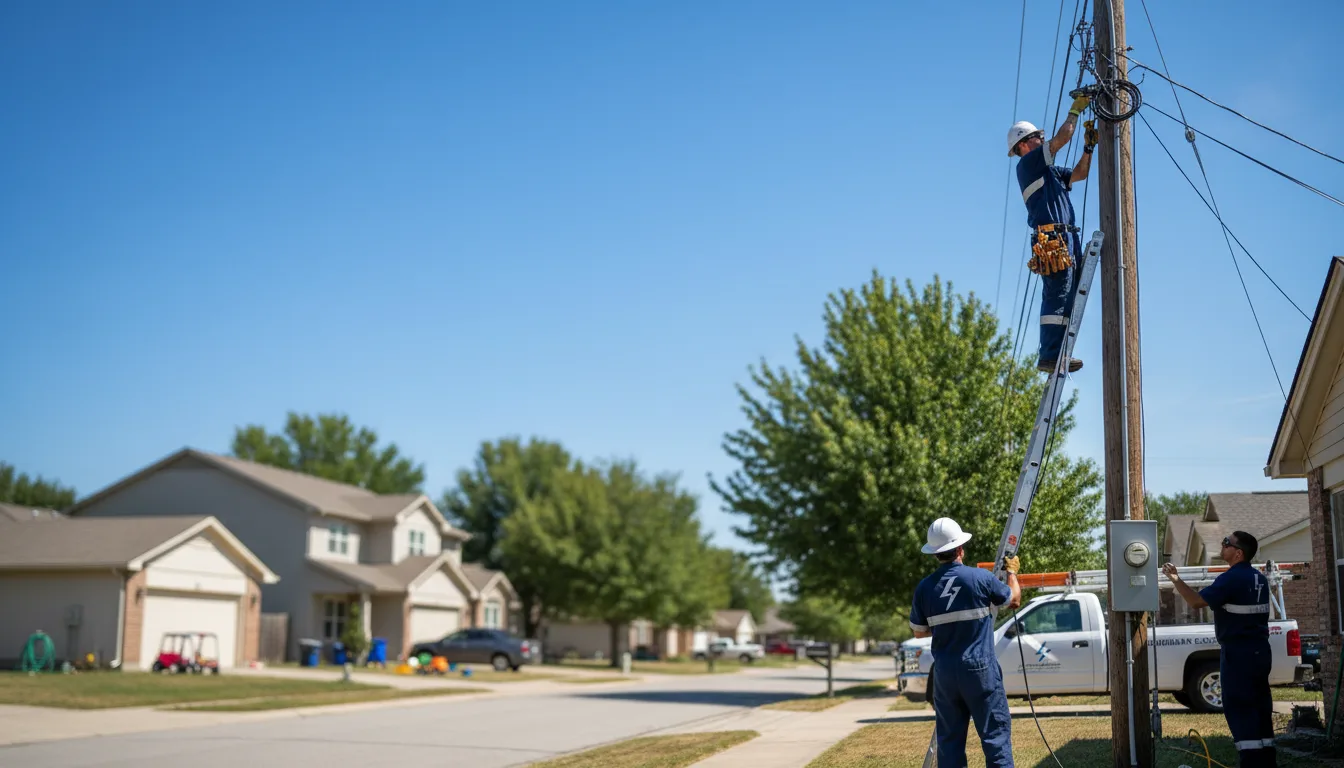 Residential electrician providing installation services in Muscatine, IA